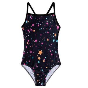 NEW TENVDA Girls One Piece Swimsuits Sport Halter Youth Girls 10-12